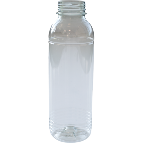 Fles, petfles, Gerecycled PET, zonder dop, 500ml, transparant