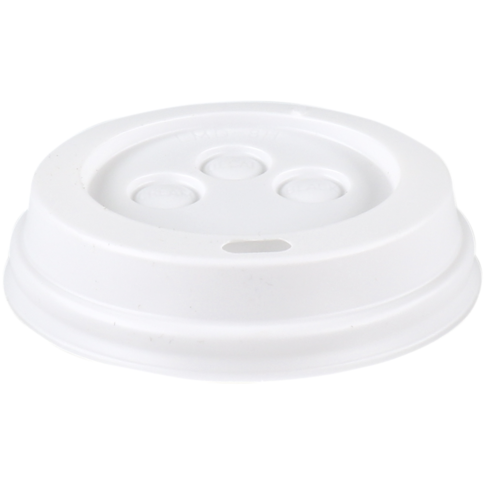 Deksel, to go, PS, rond, Ø80mm, wit