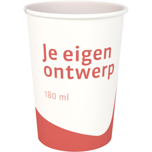  Coffee cup, Your own printing, Cardboard + PE, single-walled, 180ml, 7.5oz, Ø70.3mm, 