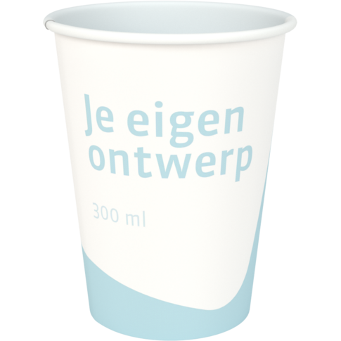  Latte-macchiatobeker, Votre propre projet, Carton + PE, enkelwandig, 300ml, 12oz, 