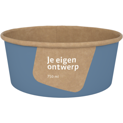 Essensschüssel, Ihr eigener Entwurf, 750ml, 149.5mm, 60mm, karton + PE, 