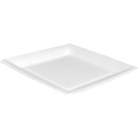 Biodore Bord, vierkant, 1-vaks, karton, 23x23cm, wit