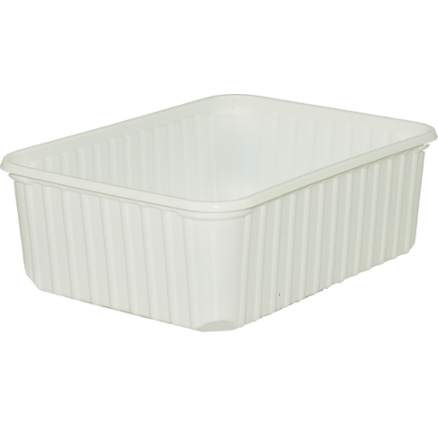 Bak, PP, 1000ml, kilobak, 180x135x60mm, wit
