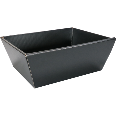 Mand, golfkarton, biermand, 26x21x10cm, zwart