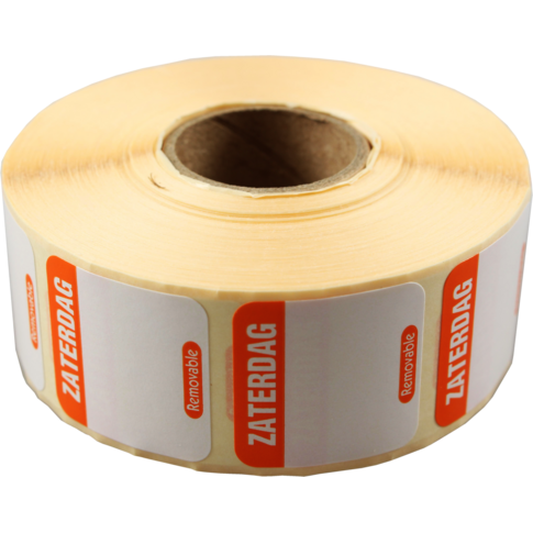 Label, Daglabel za, papier, beschrijfbaar, 25x25mm, oranje
