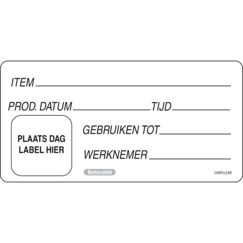 Label, papier, 100x50mm, wit