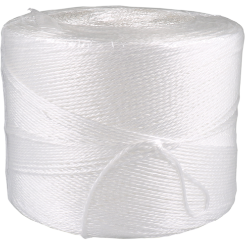 Touw, 3-draads dik, 2kg, PP, wit