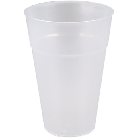 Verre, verre à bière, reusable, pP, 350ml, 116mm, transparent