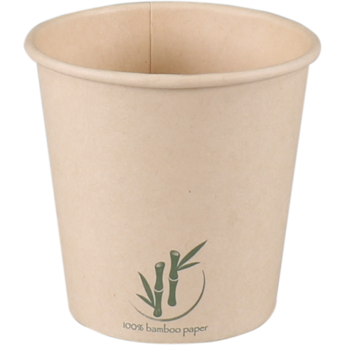 Depa, Gobelet, Papier bambou + PE, 100ml, 4oz, Ø62mm, marron clair