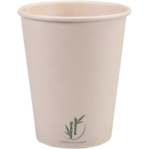 Depa, Beker, Bamboepapier + PE, 250ml, 8oz, Ø80mm, lichtbruin