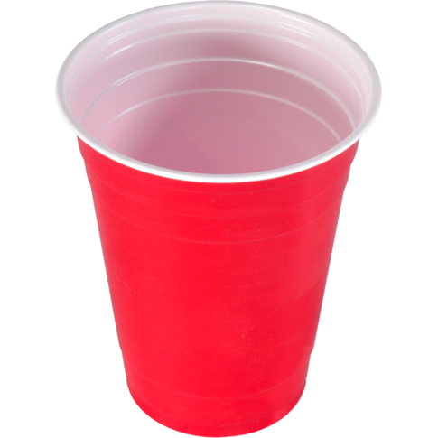 Partycup, PP, reusable, 400ml, 16oz, rood, foto 3 van 4
