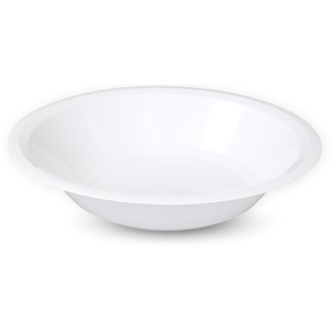 Goldplast Bord, diep bord, Use & reuse, reusable, rond, 1-vaks, pP, Ø19.5cm, wit