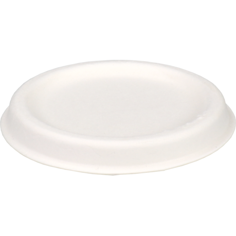 Depa Couvercle, Bagasse (pulpe de canne à sucre), ronde, blanc