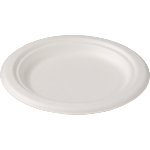 Depa Bord, rond, 1-vaks, bagasse (suikerrietpulp), Ø15cm, wit