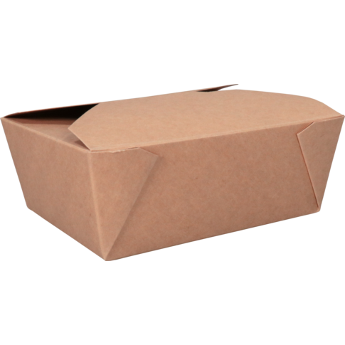 Depa Bak, Karton + PP, maaltijdbox, 171x140x65mm, bruin