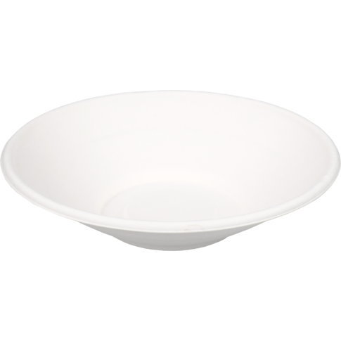 Depa Plat, bagasse (pulpe de canne à sucre), ronde, 680ml, blanc