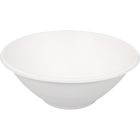 Depa Plat, bagasse (pulpe de canne à sucre), ronde, 1150ml, blanc