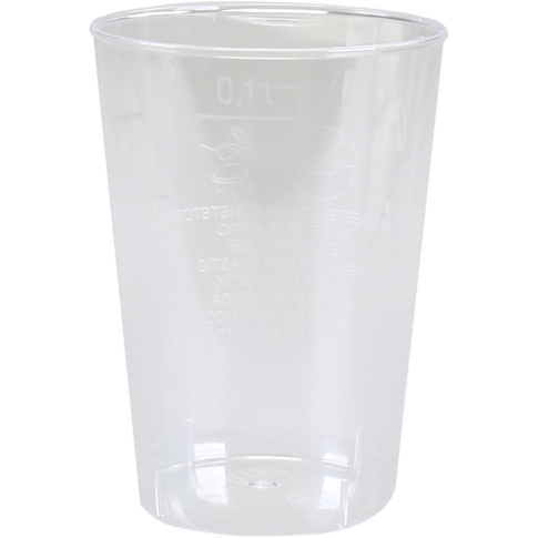 Glas, frisdrankglas, pS, 100ml, transparant