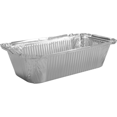 Bak, Aluminium, 700ml, opstaande rand, 203x110x59mm, zilver