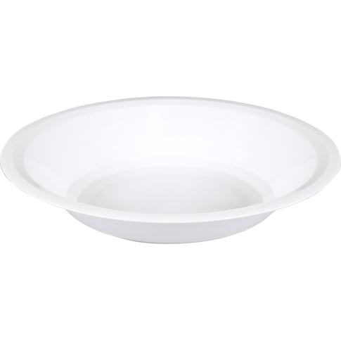 Goldplast Bord, diep bord, Use & reuse, reusable, rond, 1-vaks, pP, Ø19.5cm, wit