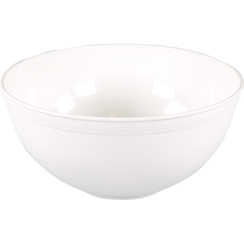 Goldplast Bak, PP, 2000ml, Use & reuse, Ø20cm, reusable, onbreekbaar, saladebak, wit