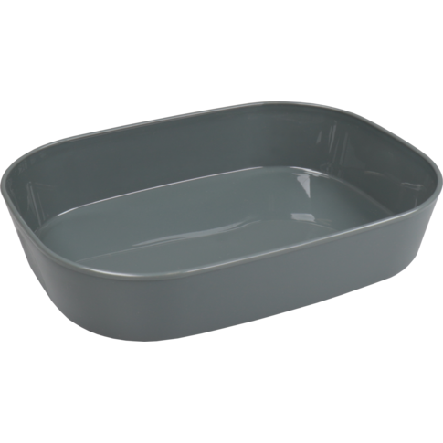 Circ Schaal, menuschaal, reusable, 1-vaks, pP, rechthoekig, 1100ml, 236x181x47mm, grijs