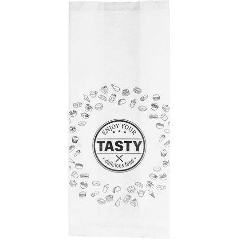 Zak, Snackzak, Ersatzpapier, Nr. 27, 1 pond, 14/ 4x34cm, TASTY, wit