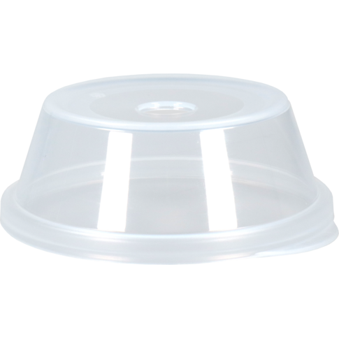 Circ Deksel, PP, dome, reusable, met gat, Ø90mm, transparant