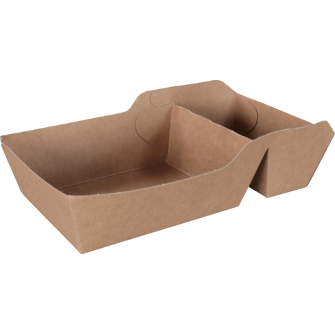 Barquette, Carton, A7+1/A23, barquette, 120x70x35mm, brun
