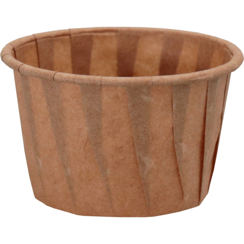 Cup, portiecup, 35ml, 1.25oz, 31mm, papier, bruin