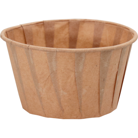 Becher, portiecup, 110ml, 4oz, 41mm, papier, braun