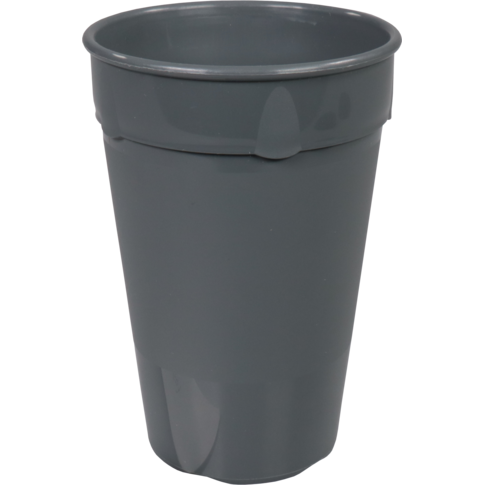DishCircle, Becher, PP, reusable, 400ml, Ø90mm, grau