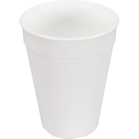 DishCircle, Beker, PP, reusable, 200ml, Ø80mm, wit, foto 2 van 2