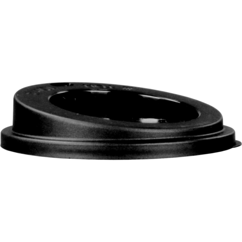 ÖkoCup Deksel, PP, rond, reusable, met drinkgat, Ø90mm, zwart