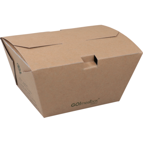 Go!Mealbox, 1000ml, 11.5x9x7.5cm, karton, bruin