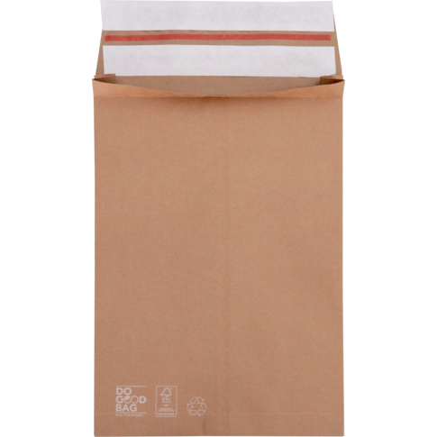 Envelope, shipping bag, 350x250mm, paper, brown 