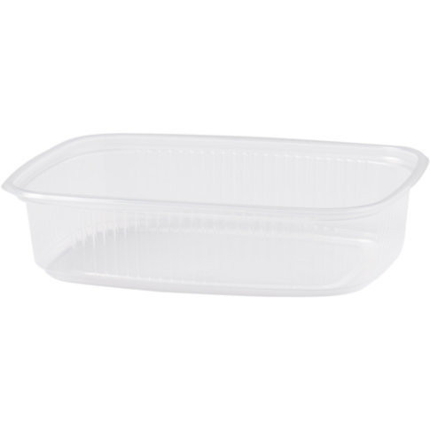 Bak, PP, 125ml, saladebak, 108x82x27mm, transparant