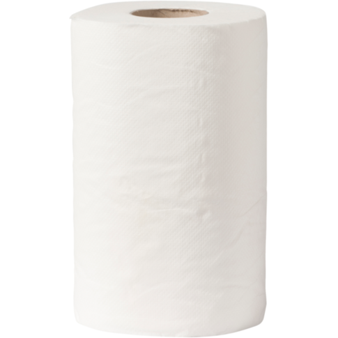 Poetspapier, 1-laags, 20cm, 105m, cellulose, wit