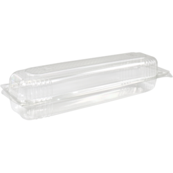 Emballage à baguette transparent en RPET pour baguettes et pains longs.