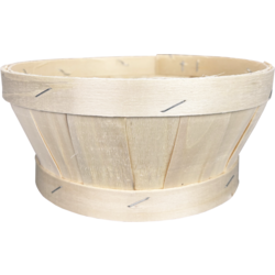 Ronde houten mand Ø21x9,5 cm, draagkracht 2 kg